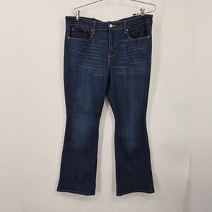 Levi's Strauss Signature Classic Mid-Rise Bootcut Jeans Dark Wash Size 16S